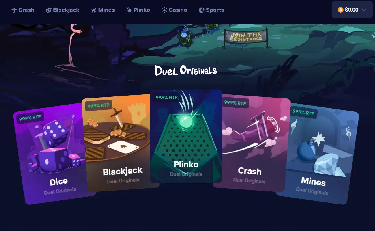 Duel Casino Games