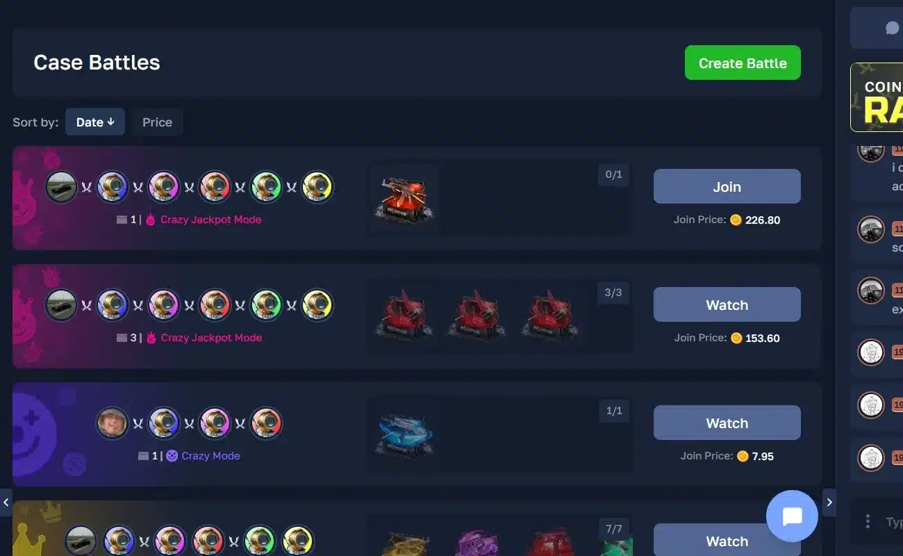 Plunder.gg Case Battles