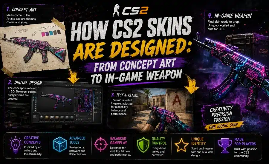 Wie CS2-Skins gestaltet werden